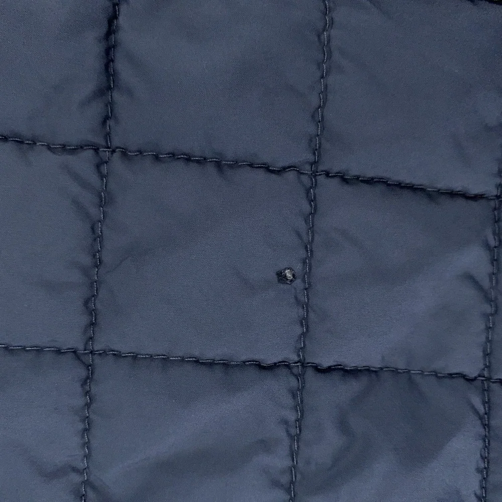 North Face Quilted Jacket Mens XS Gray Orange Full Zip Insulated‎ Outdoors F15